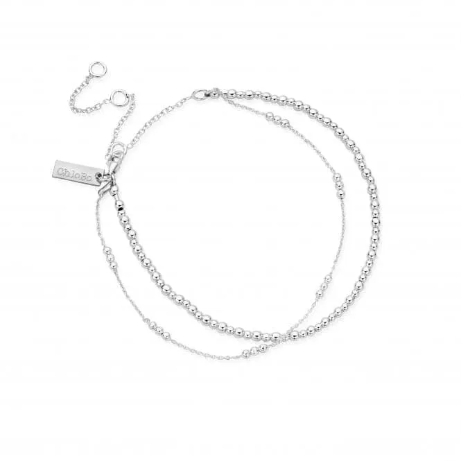 Mini Cute Triple Bobble Chain Anklet SANMCTBB