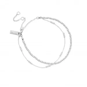 Mini Cute Triple Bobble Chain Anklet SANMCTBB