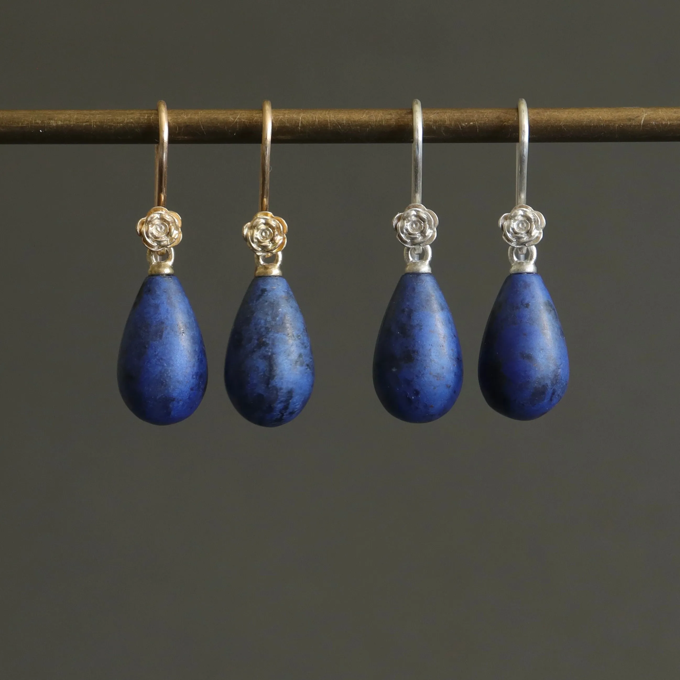 Mountain River Dumortierite Garden Earrings