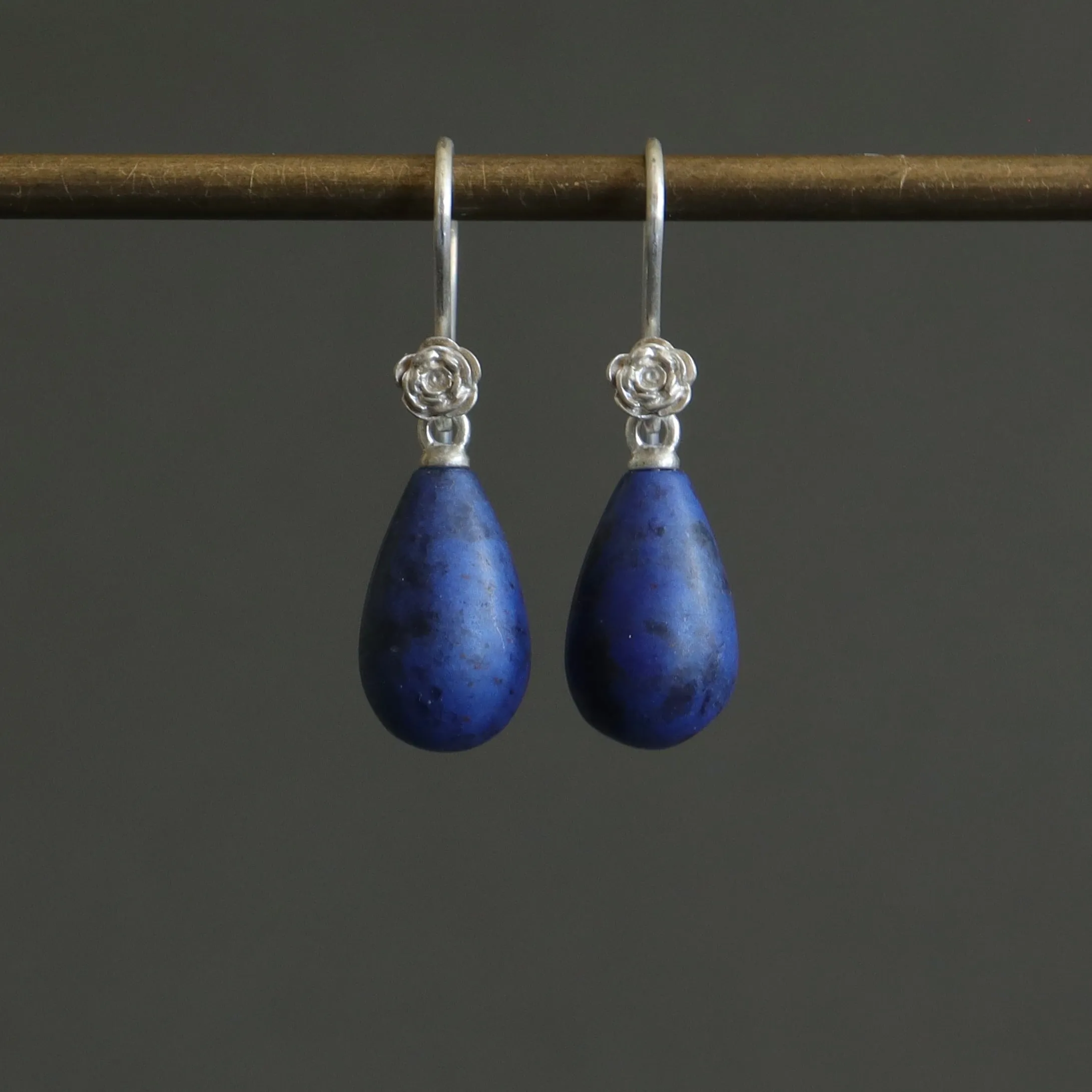 Mountain River Dumortierite Garden Earrings