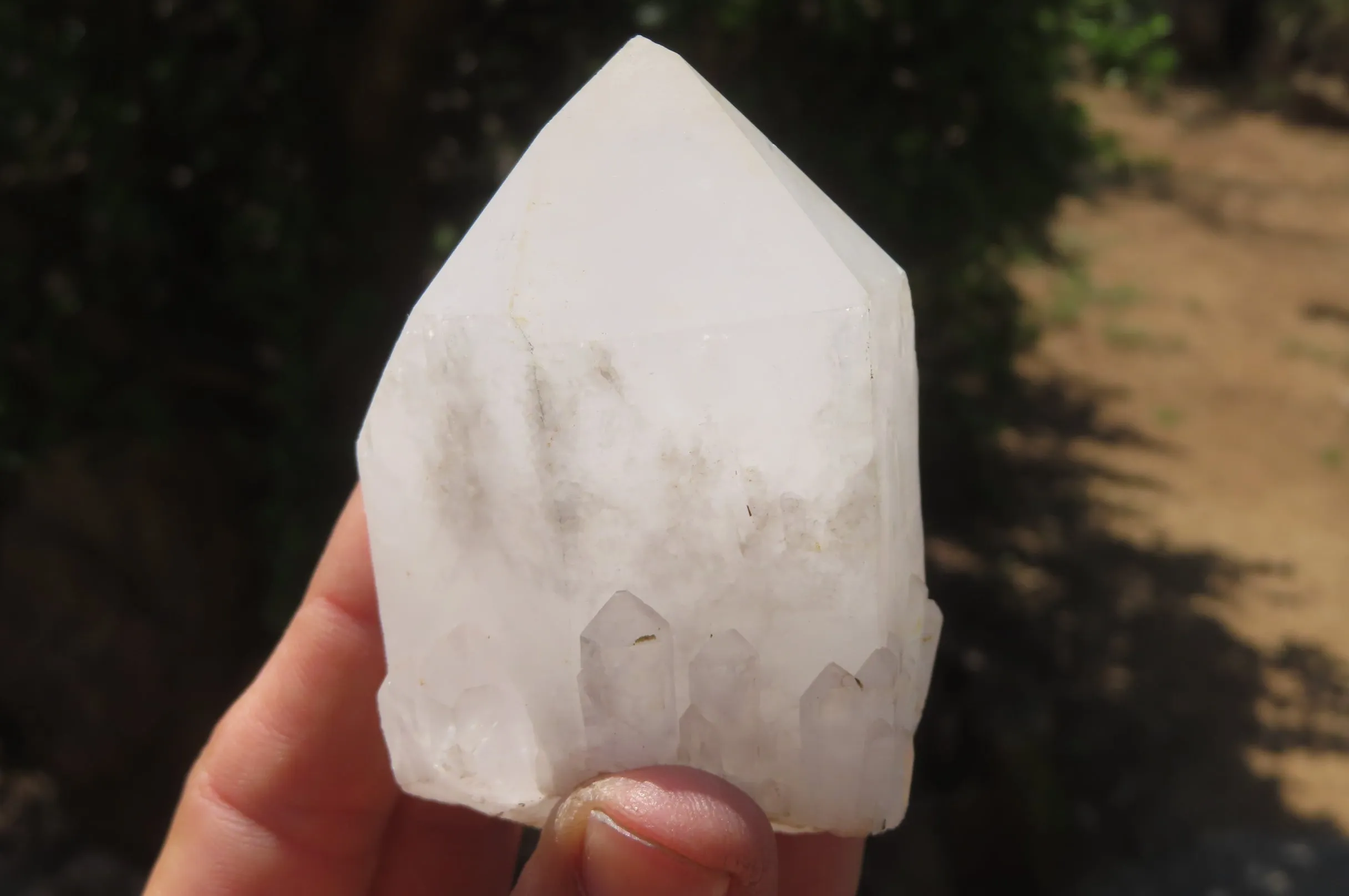 Natural Pineapple Quartz Crystal Specimens x 4 From Antsirabe, Madagascar