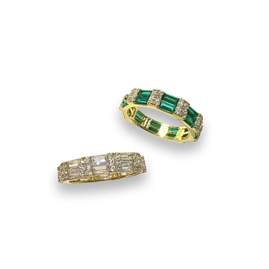 Noelia Color Baguette Eternity Ring