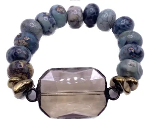 Ocean Jasper Soldered Connector Bracelets