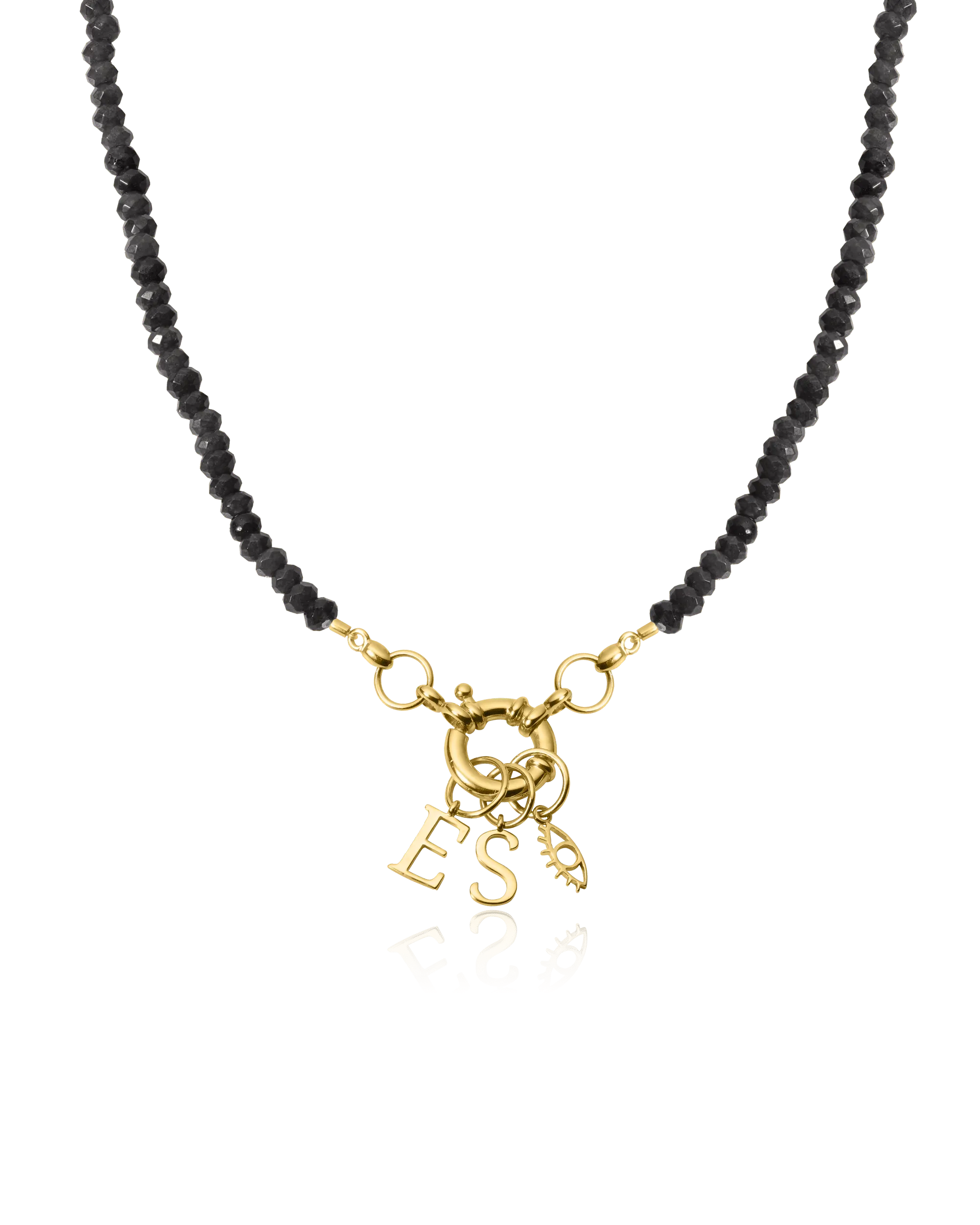 Pearl Charm Lock Necklace - 18K Gold Vermeil