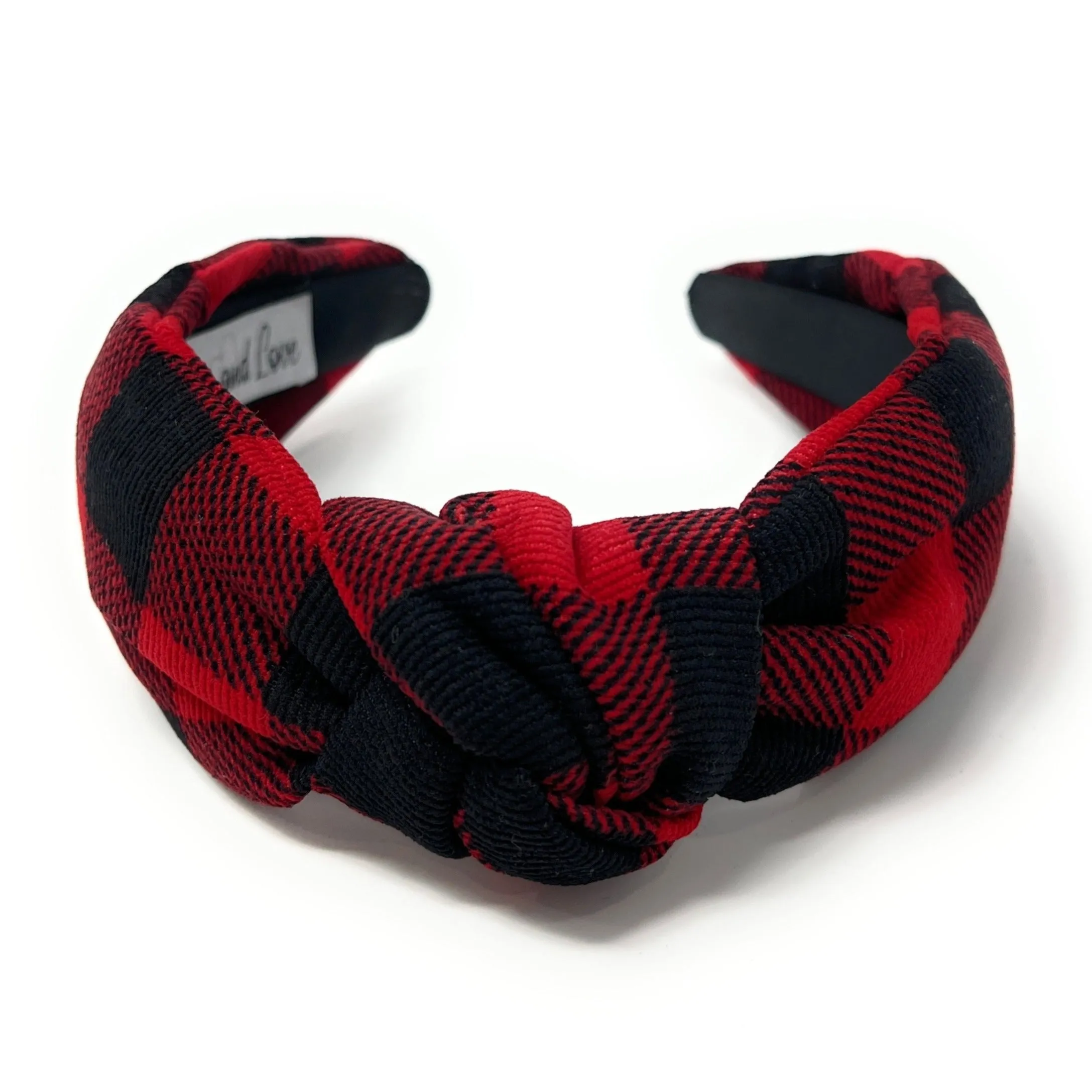 Plaid Corduroy Knot Headband