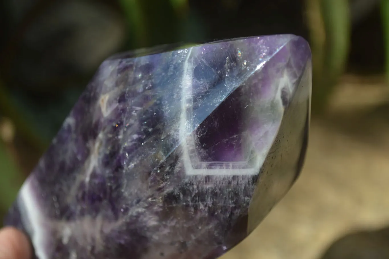 Polished Dream Amethyst Point x 1 From Madagascar