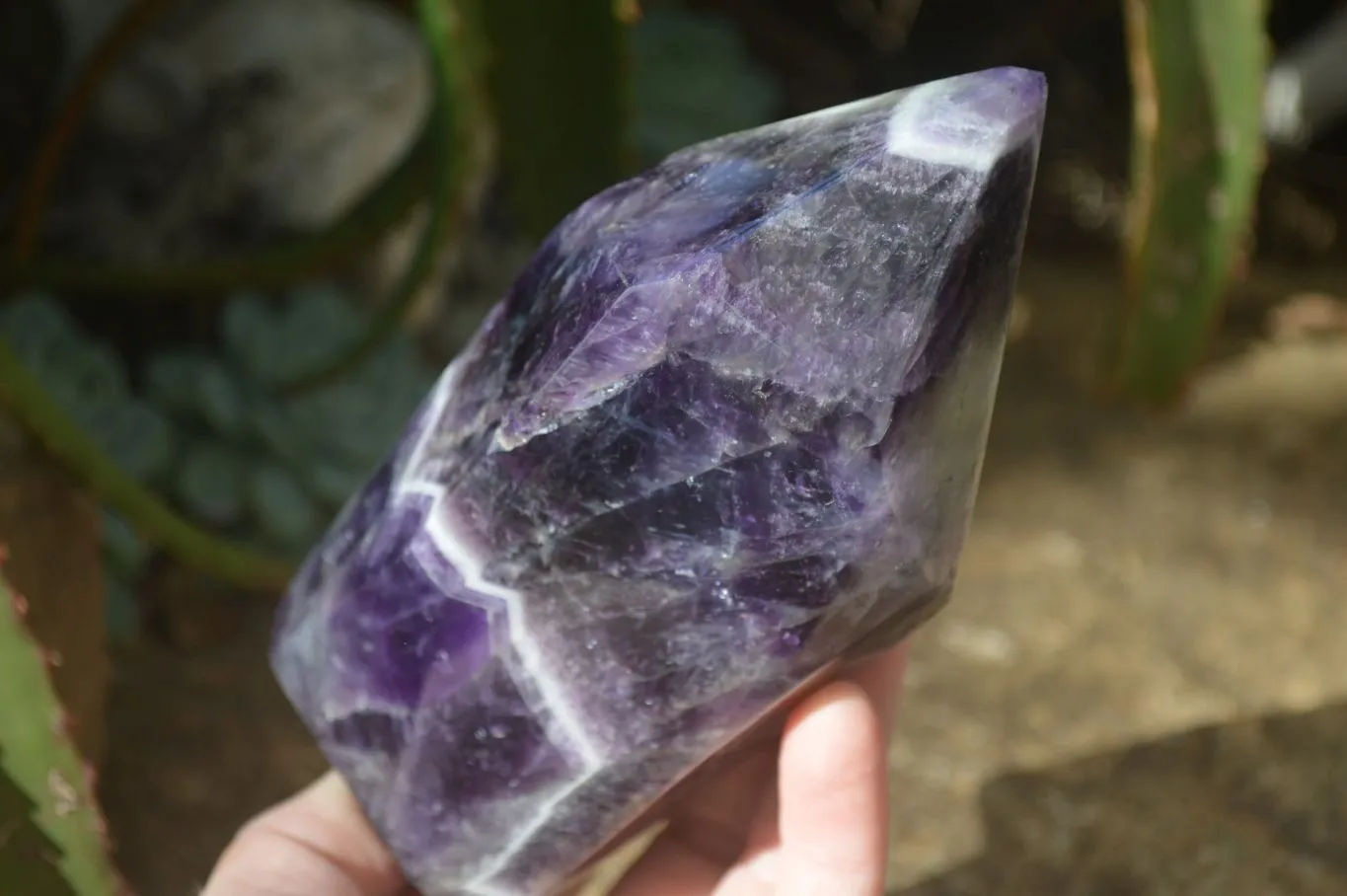 Polished Dream Amethyst Point x 1 From Madagascar