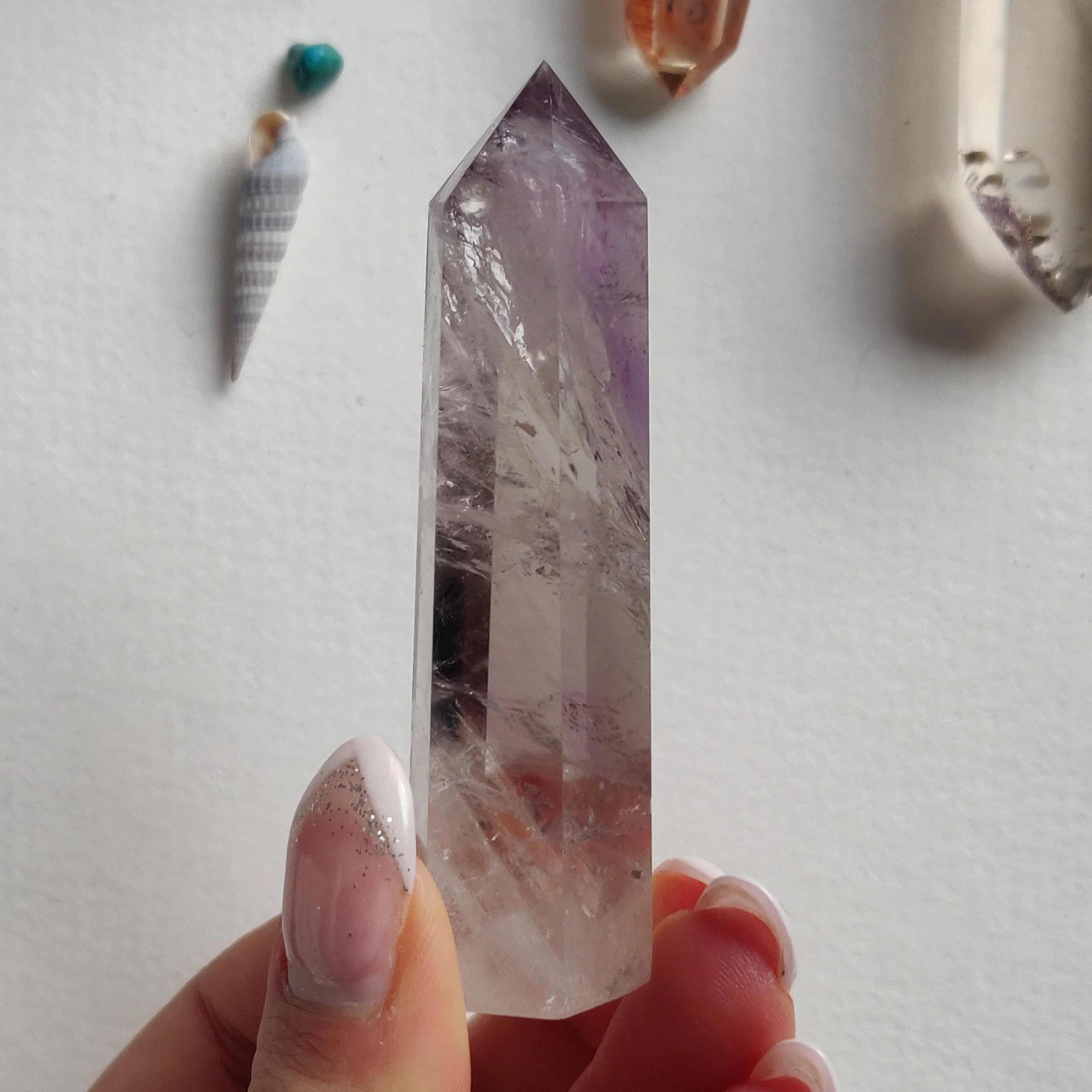 Polished Smoky Amethyst Point (#8)