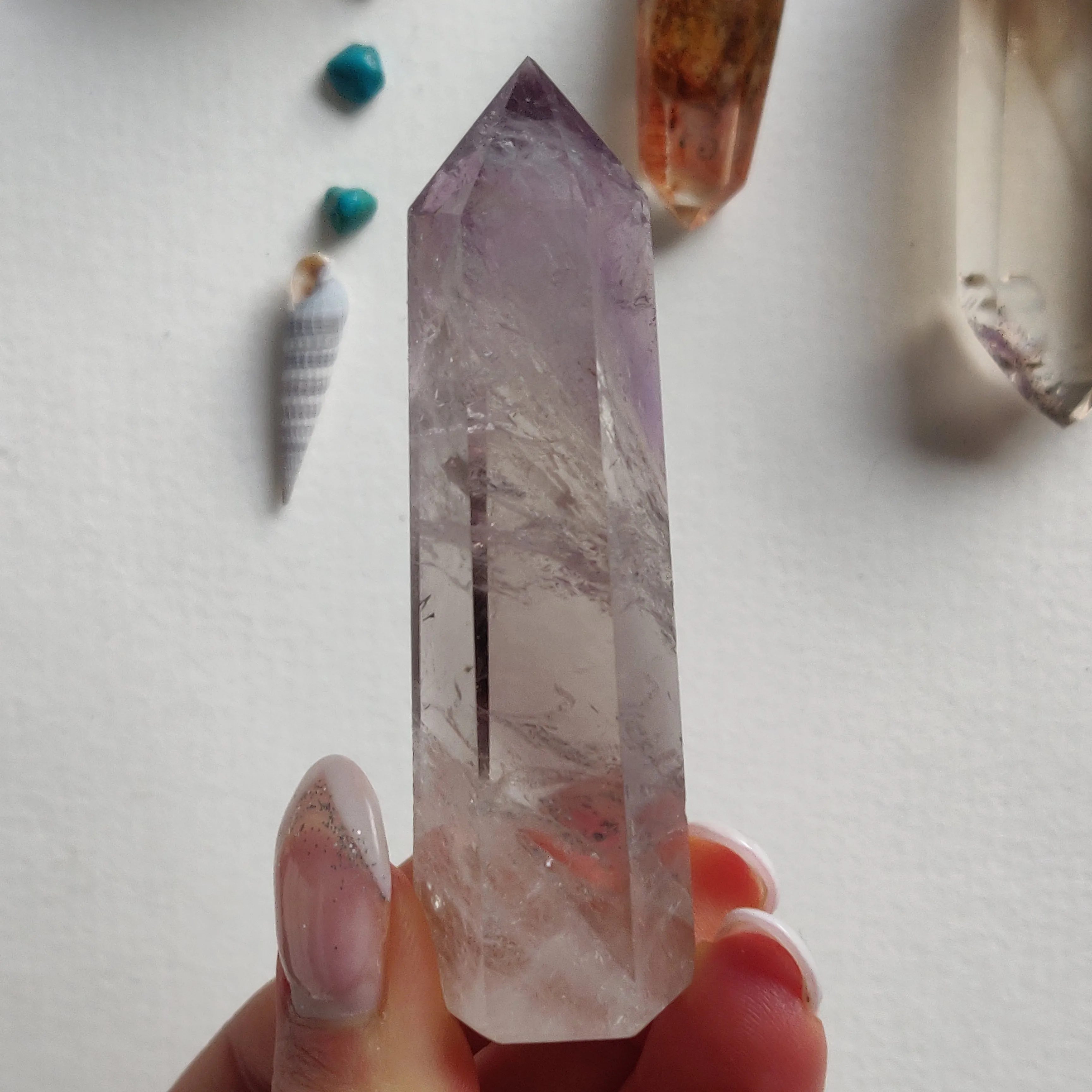 Polished Smoky Amethyst Point (#8)