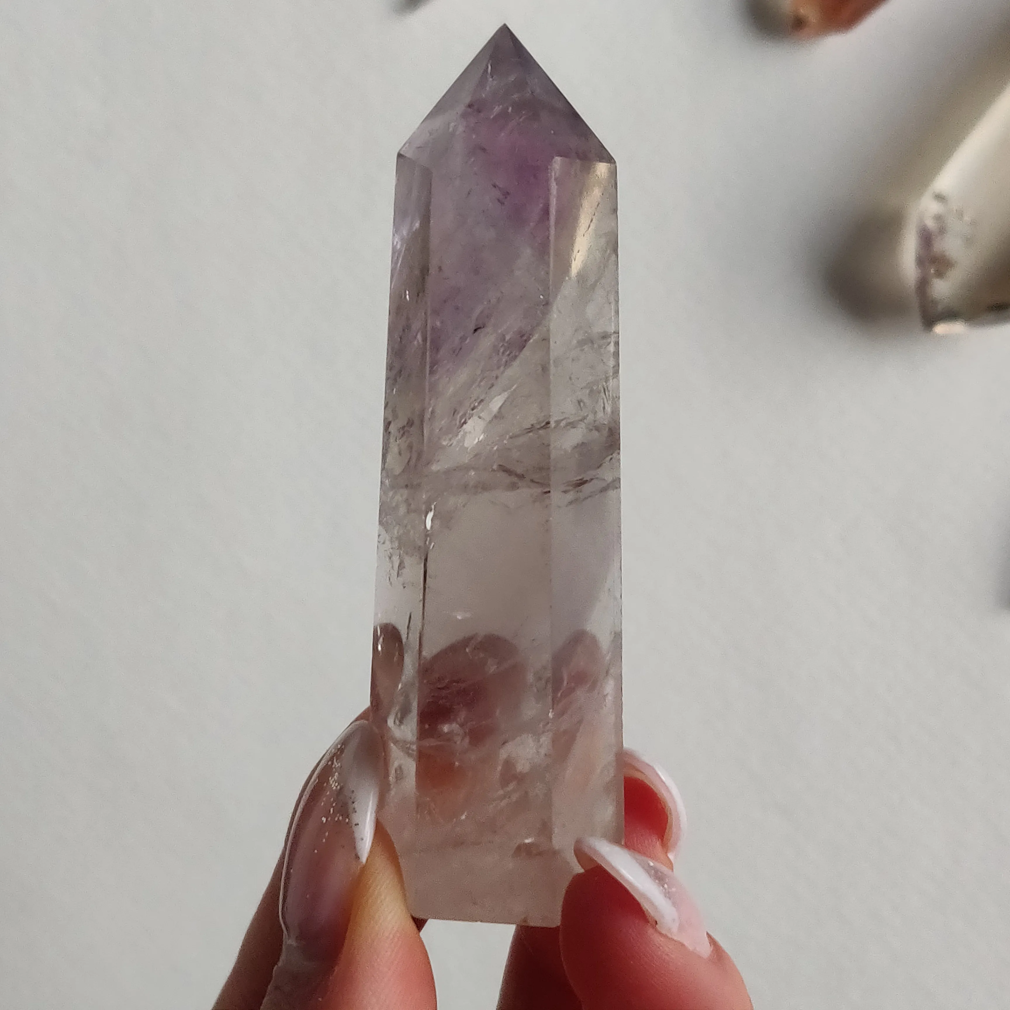 Polished Smoky Amethyst Point (#8)