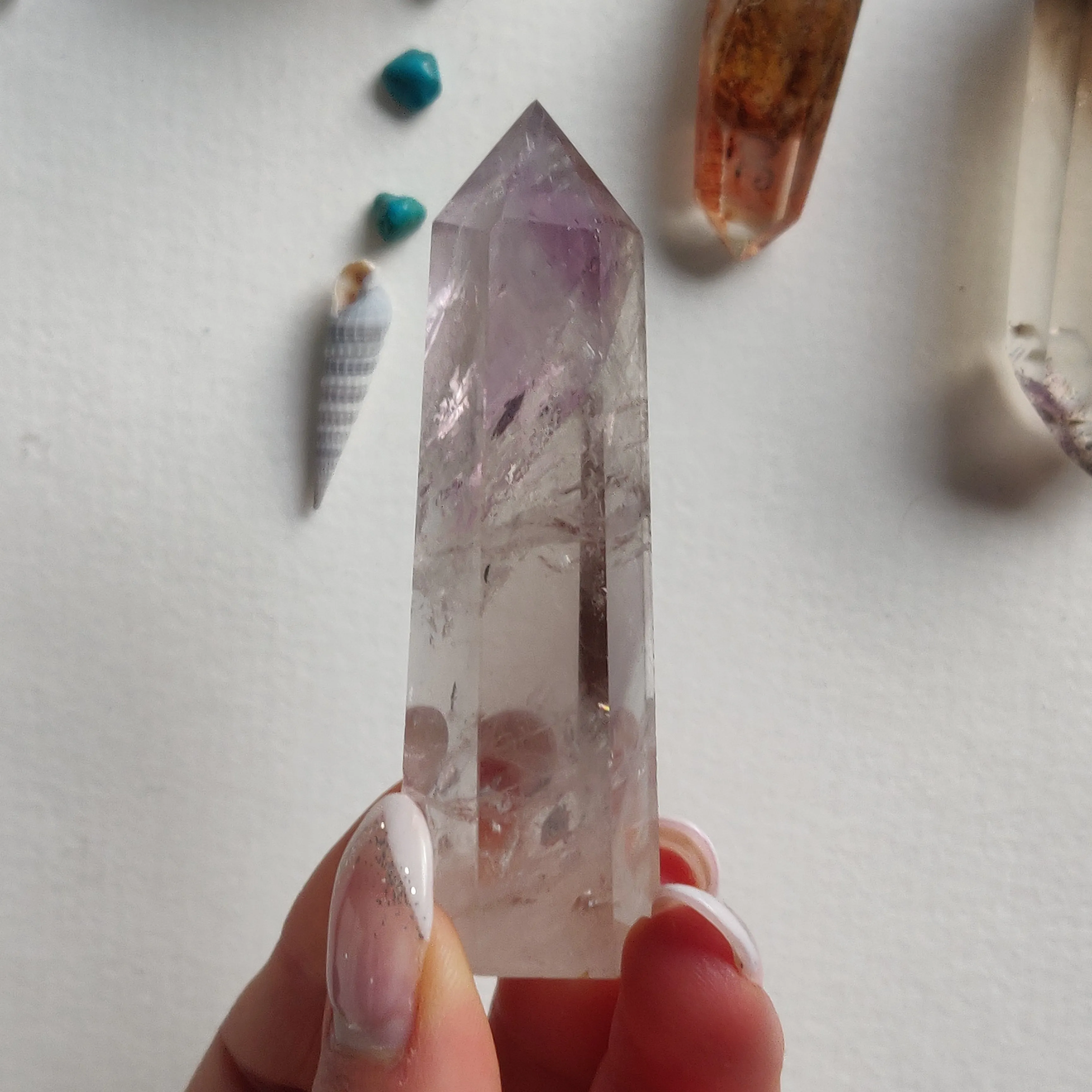 Polished Smoky Amethyst Point (#8)