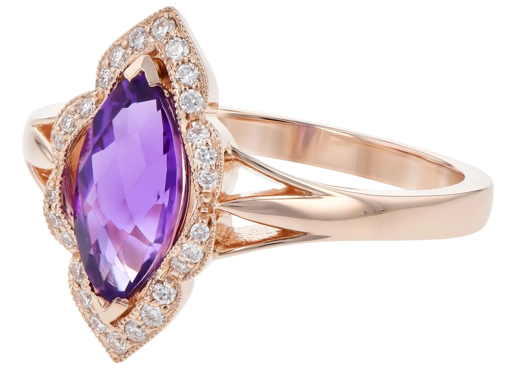 Purple Amethyst Ring