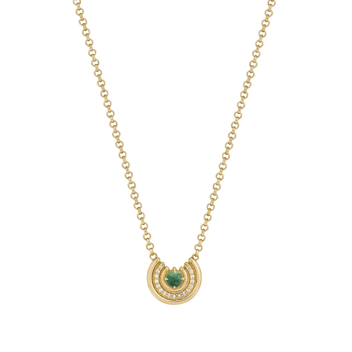 Revival Row Necklace Jade