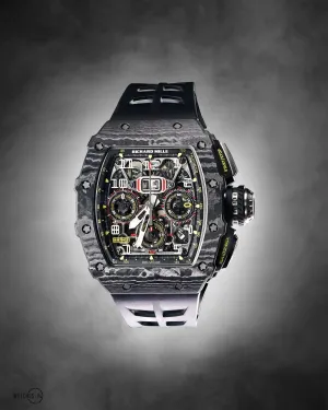 Richard Mille Black Carbon TPT Flyback Chronograph Watch (Ref # RM11-03)