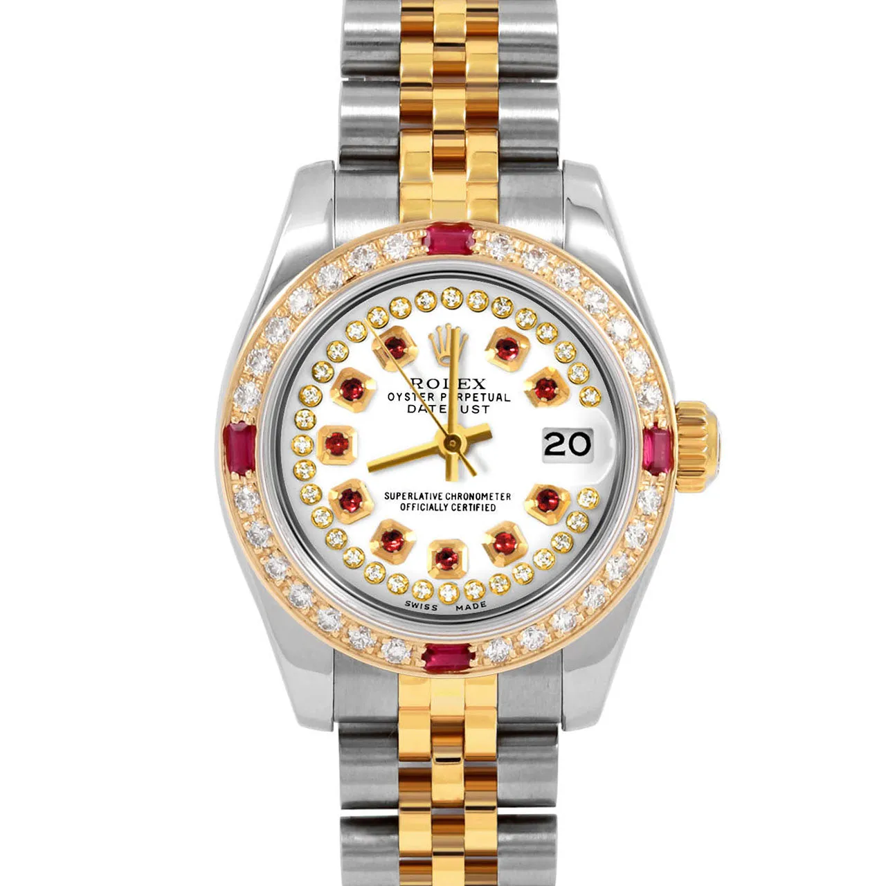 Rolex Datejust 26mm | 179173-WHT-STRR-4RBY-JBL