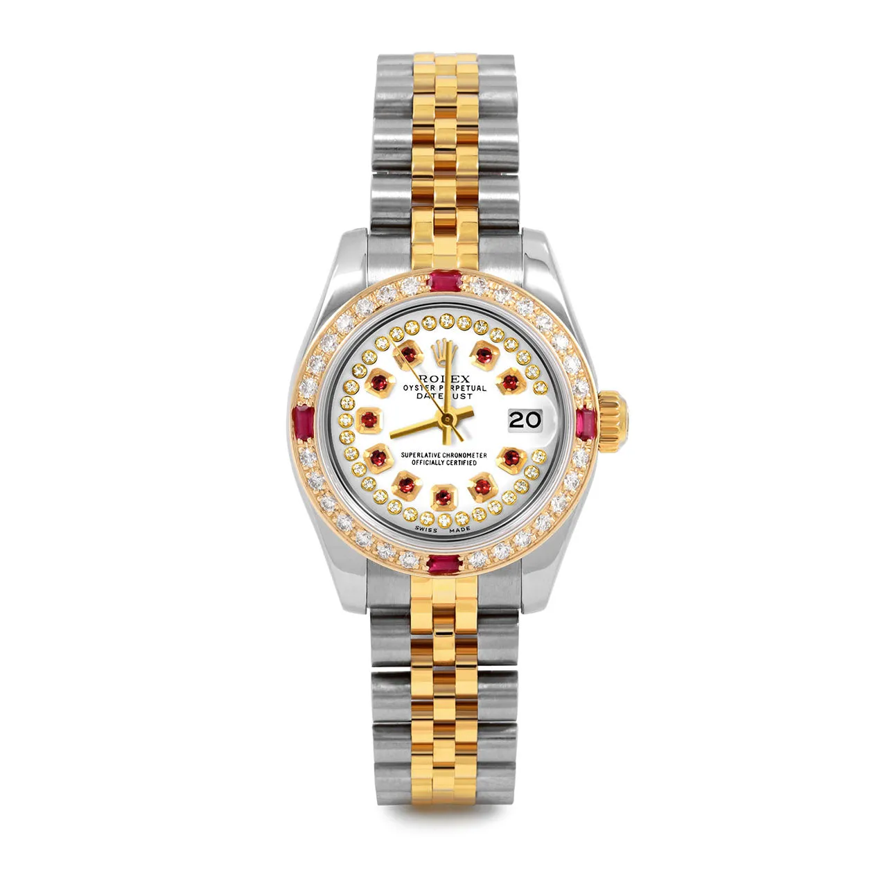 Rolex Datejust 26mm | 179173-WHT-STRR-4RBY-JBL