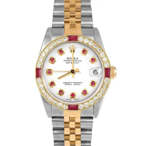 Rolex Datejust 31mm | 68273-WHT-RBY-AM-4RBY-JBL