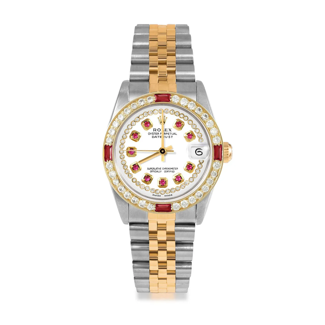 Rolex Datejust 31mm | 68273-WHT-STRR-4RBY-JBL