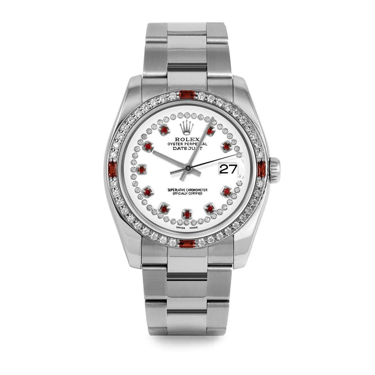 Rolex Datejust 36mm | 116234-WHT-STRR-4RBY-OYS