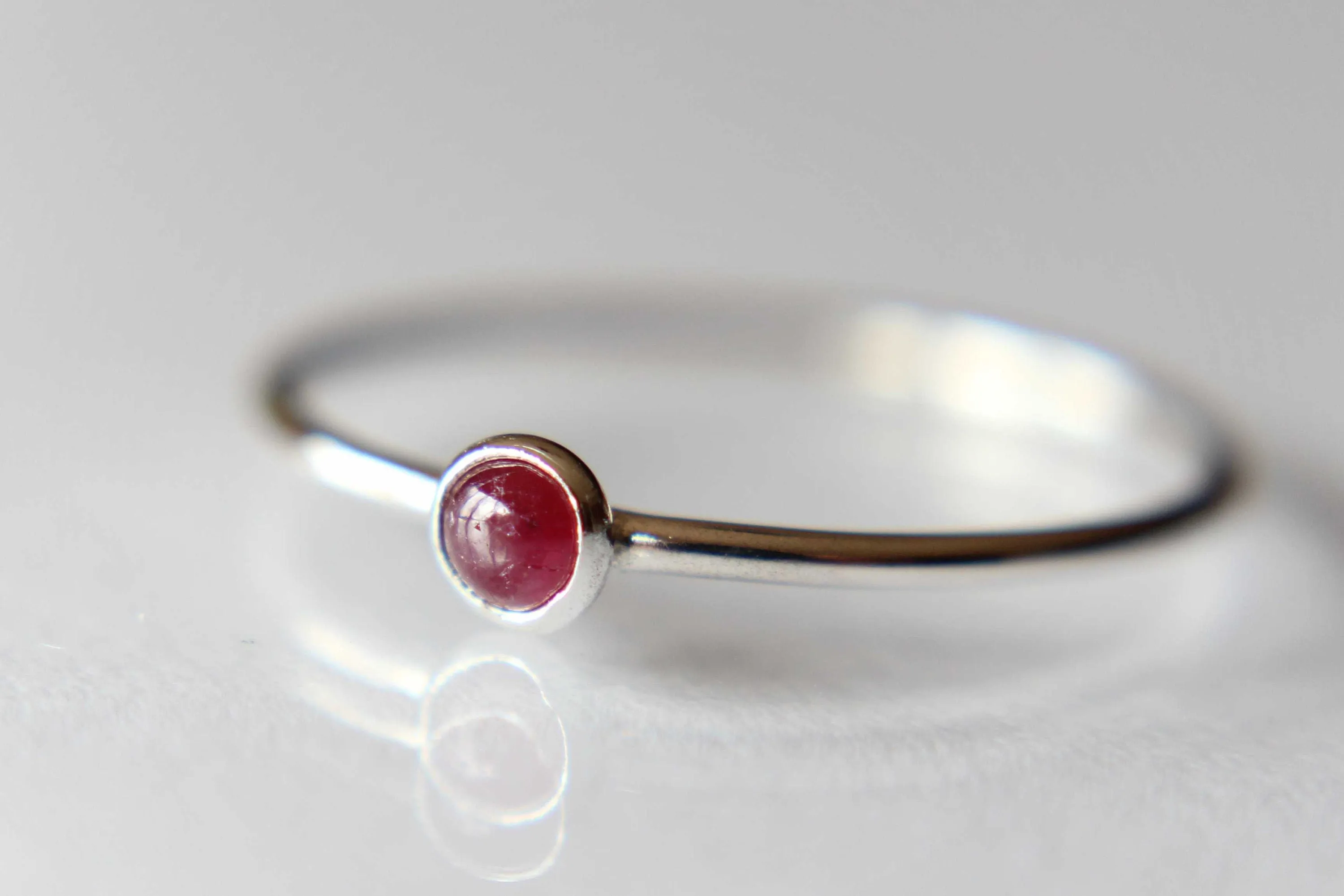 Ruby Ring, Sterling Silver Ruby Ring, Dainty Ruby Ring,Tiny Ruby Ring, Thin Ruby Ring, July Birthstone, Genuine Ruby, Ruby Gemstone, Gift