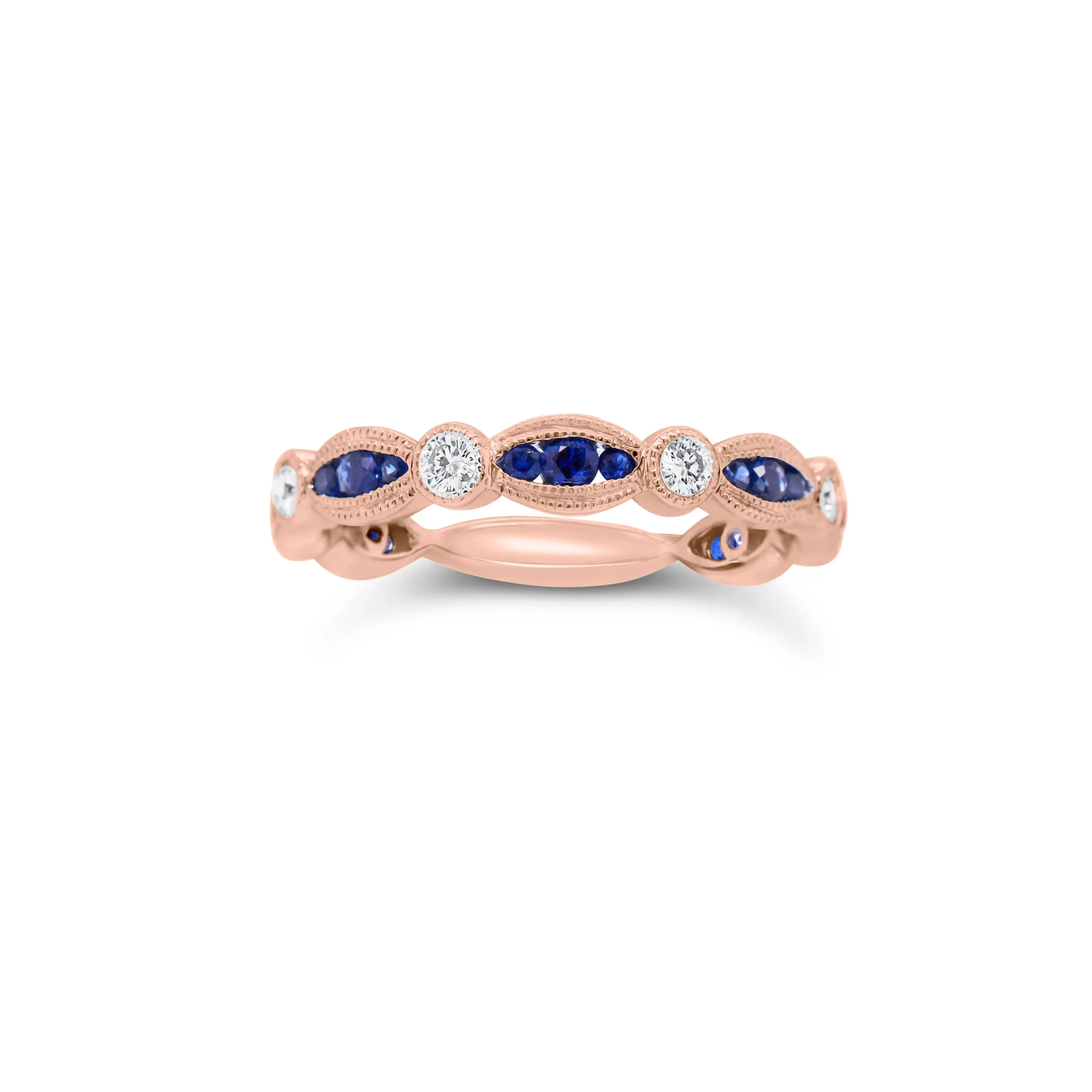 Sapphire & Diamond Stackable Ring