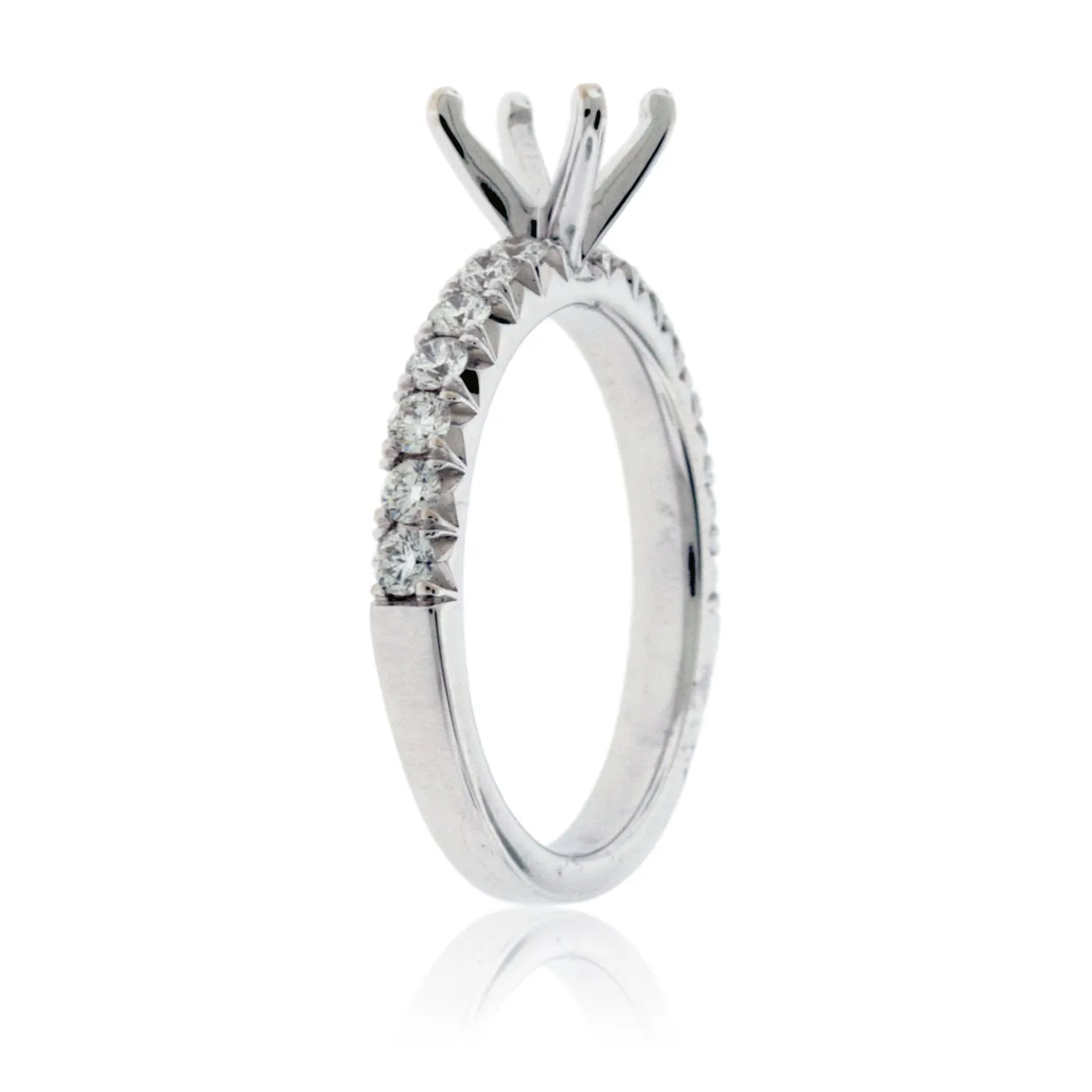 Simple .50ctw Semi Mount Diamond Ring