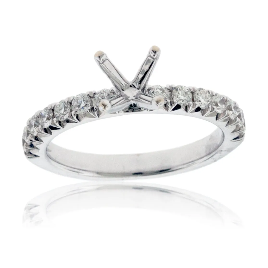 Simple .50ctw Semi Mount Diamond Ring