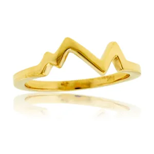 Stackable Mountain Band Ring 2