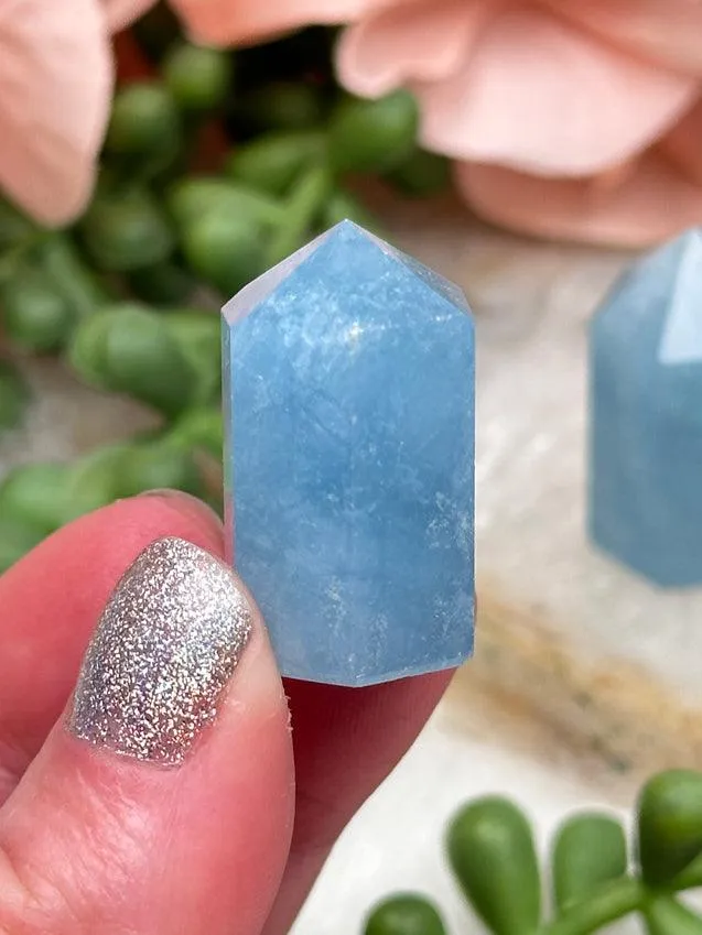 Tiny Aquamarine Points