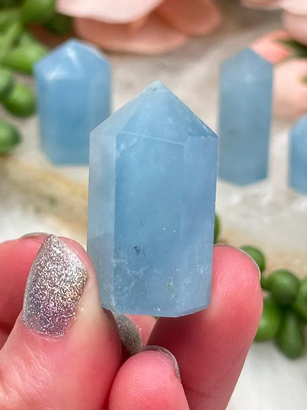 Tiny Aquamarine Points