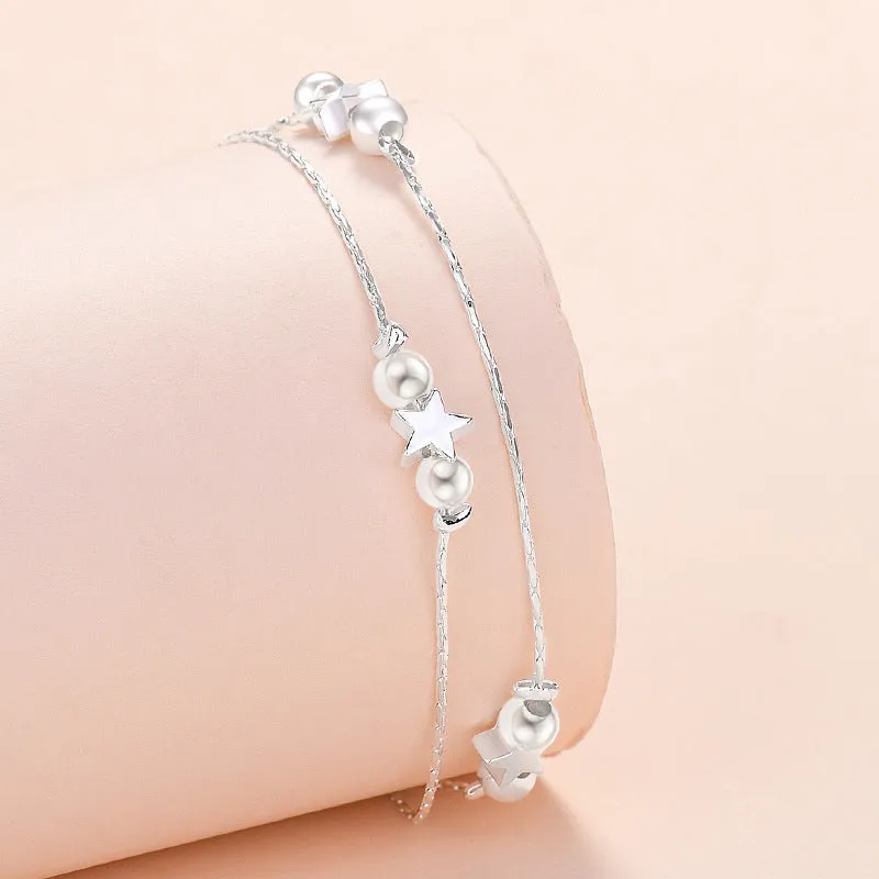 Women's Fashion Silver Plated Geometric Bracelet