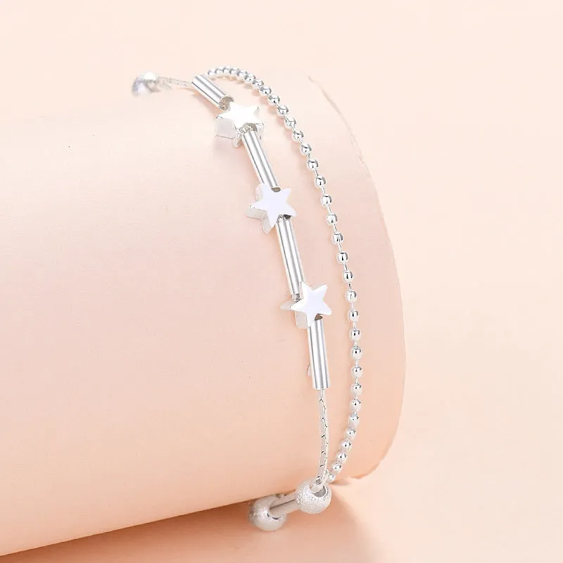 Women's Fashion Silver Plated Geometric Bracelet