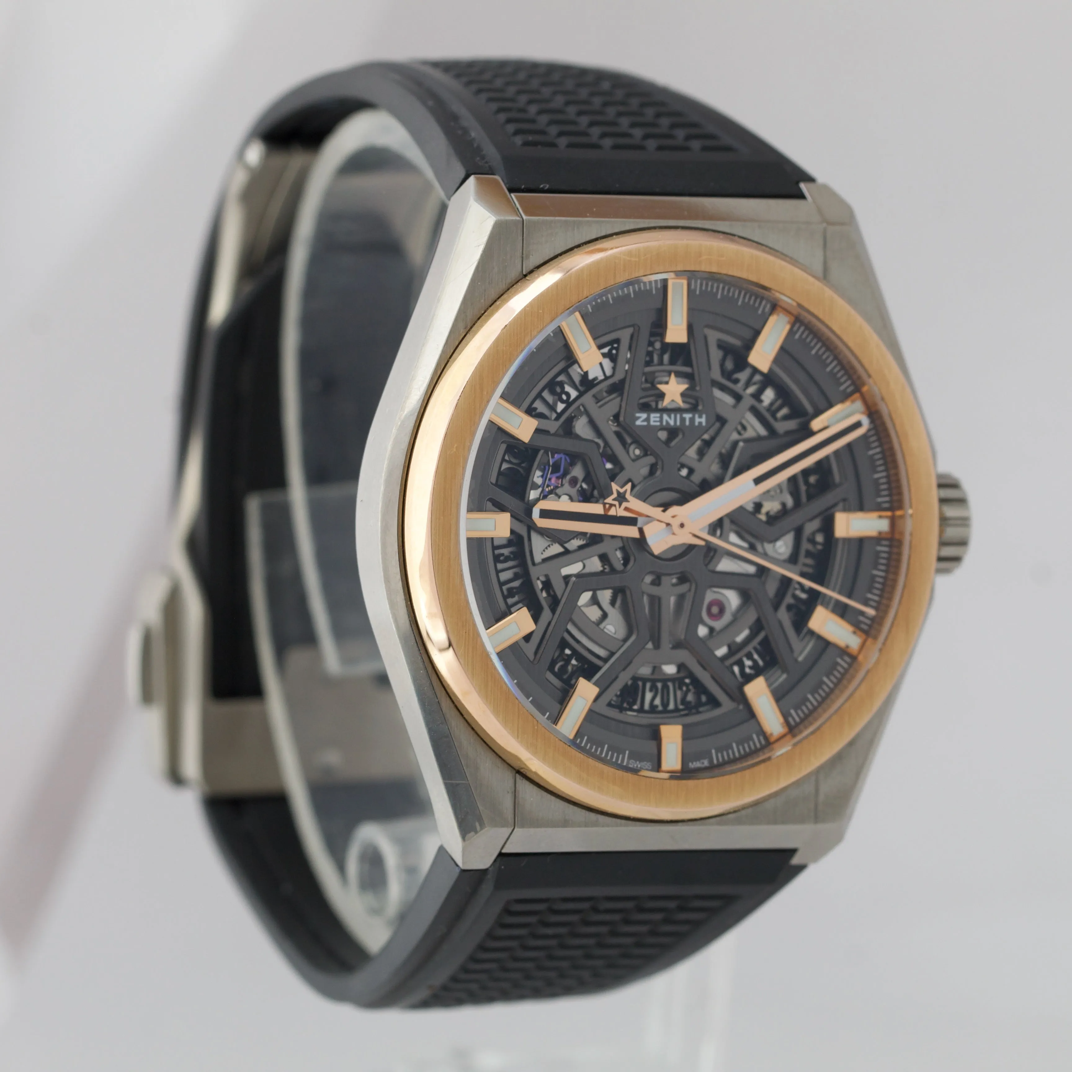 Zenith Defy Classic Skeleton Automatic Titanium Rose Gold 41mm 87.9001.670 Watch